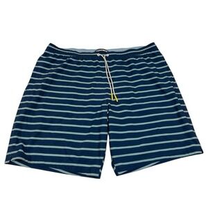 Bonobos Men's XXL Blue Striped Lined Swim‎ Shorts Trunks